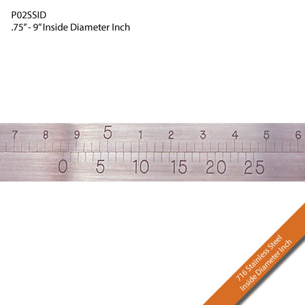 P02SSID .75" - 9" Inside Diameter Inch