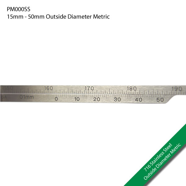 PM000SS 15mm - 50mm Outside Diameter Metric