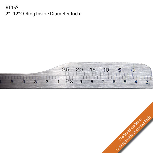 RT1SS 2" - 12" O-Ring Inside Diameter Inch 