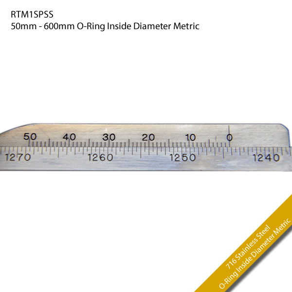 RTM1SPSS 50mm - 600mm O-Ring Inside Diameter Metric