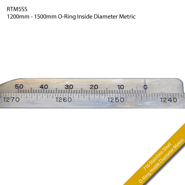 RTM5SS 1200mm - 1500mm O-Ring Inside Diameter Metric